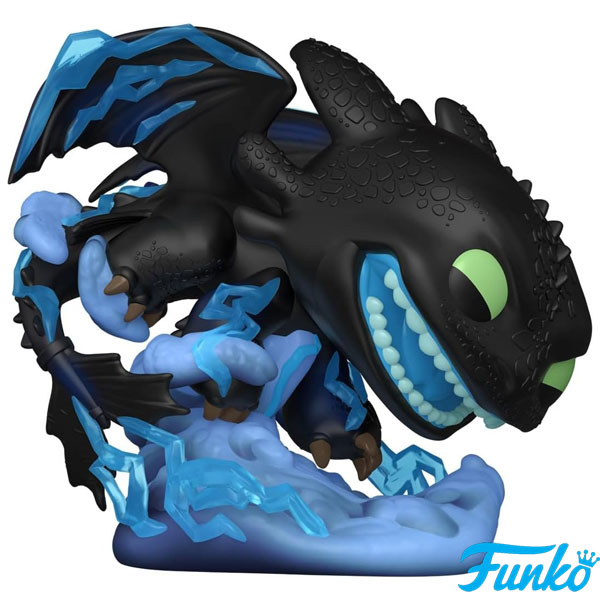 Funko POP #1872 Premium Dreamworks How to Train Your Dragon Toothless Lightning Exclusive Figure